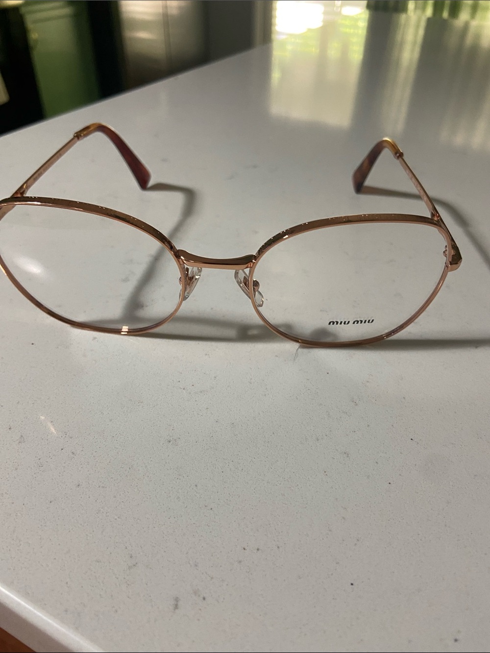 Miu Miu Rose Gold Metal Frame Women's Glasses
Brand new without tags retail 350